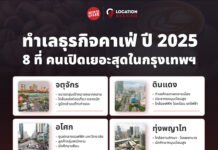 ทำเลธุรกิจคาเฟ่ ปี 20258 ที่ คนเปิดเยอะสุดในกรุงเทพฯ